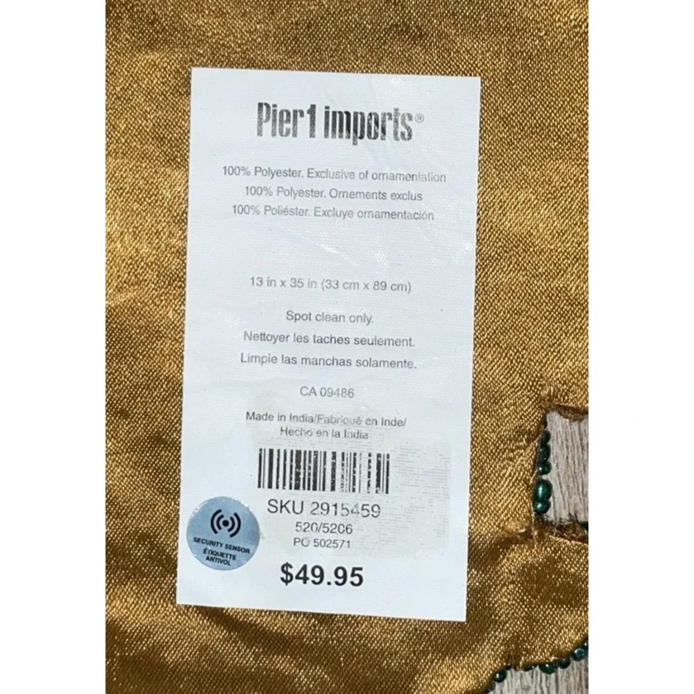Pier 1 One Beaded Pineapple Table Runner 13